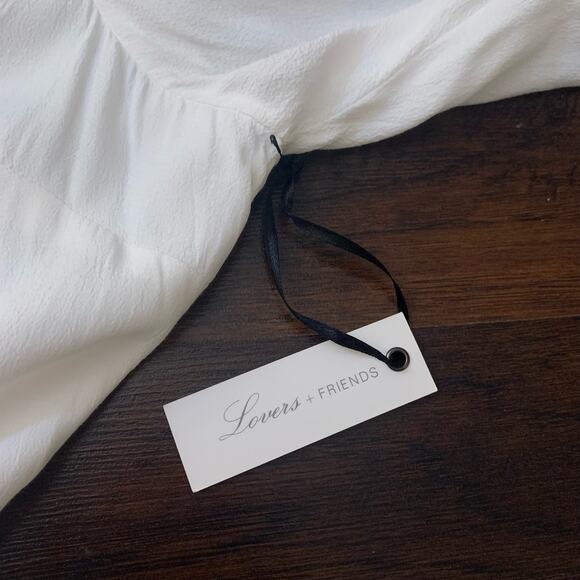 Lovers + Friends white short sleeve romper size M NWT - Picture 9 of 12